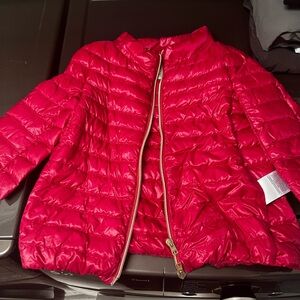 Kids Red Puffer Jacket
